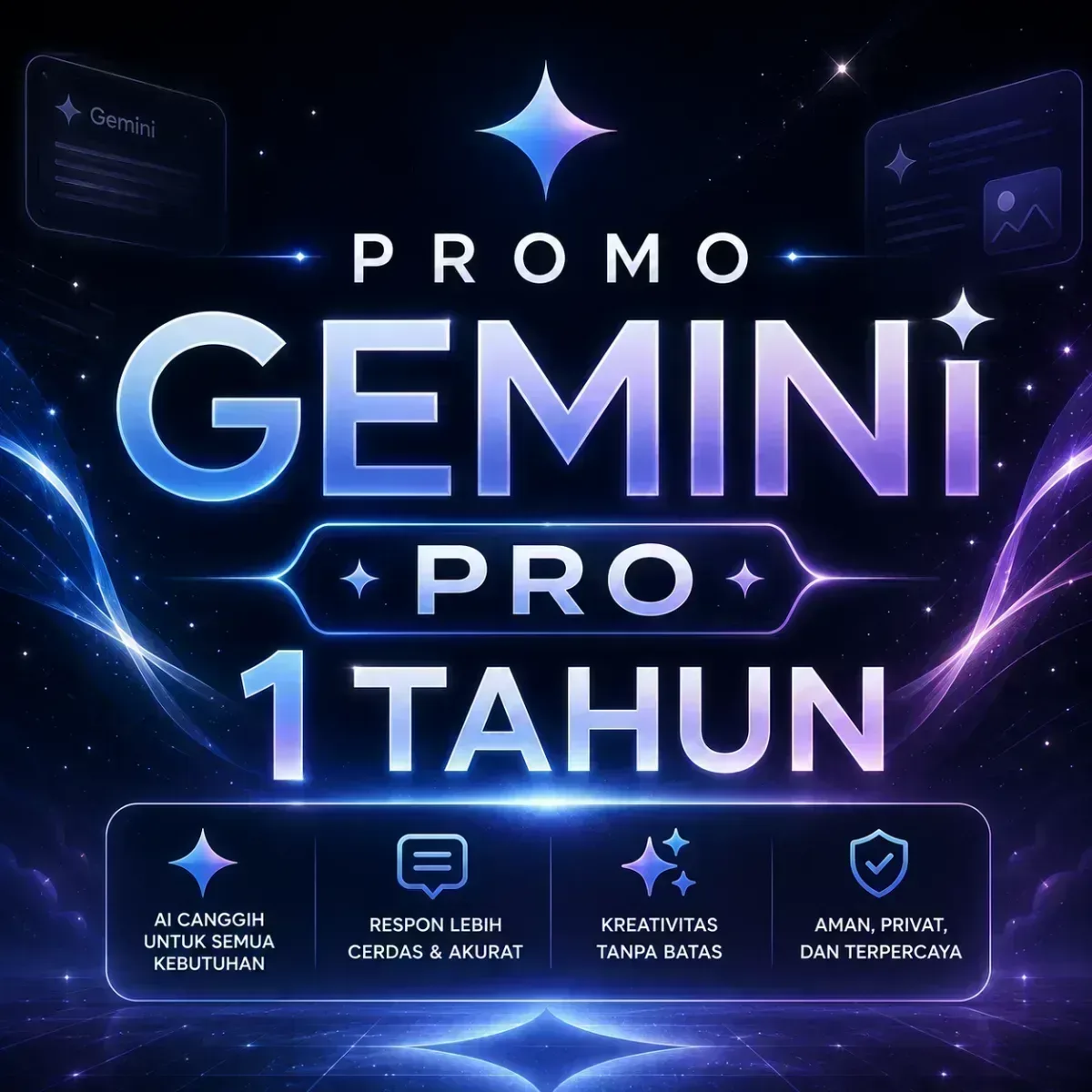 PROMO !!! AKUN GOOGLE PRO 1 TAHUN + DRIVE 5 TB + GEMINI PRO + GOOGLE FLOW 1000 CREDIT (HARAP CHAT DULU SEBELUM MEMBELI)