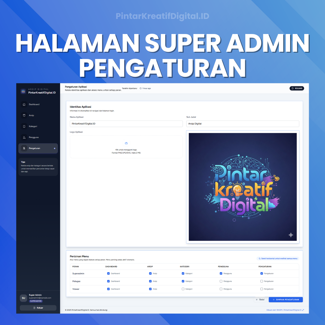 Galeri Aplikasi Surat Masuk Surat Keluar Berbasis Web Lengkap dengan Log Aktivitas