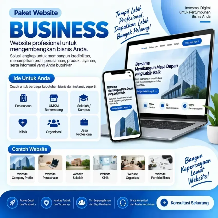 JASA BIKIN WEBSITE PAKET BUSINESS - Website Company Profile